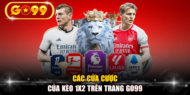 Các cửa cược của kèo 1x2 trên trang GO99