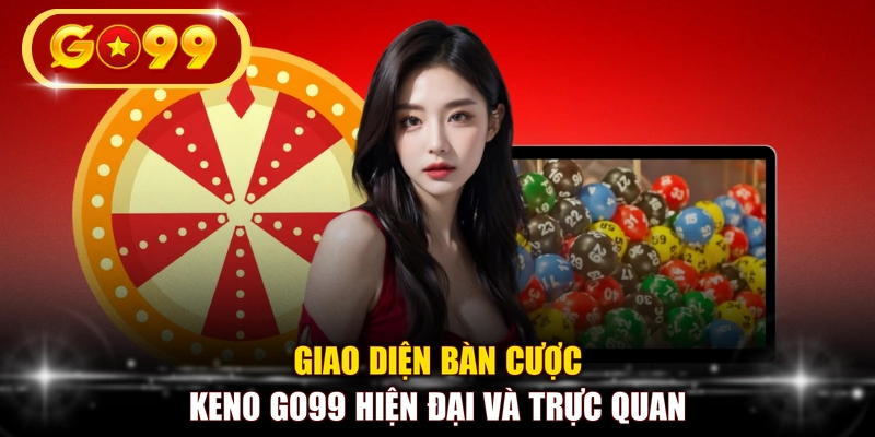 Giao diện bàn cược Keno GO99 hiện đại và trực quan
